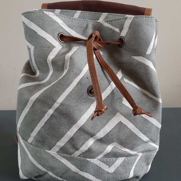 JOYN Fabric Mini Fold Over Backpack - Sage Refraction - Picture 6 of 6